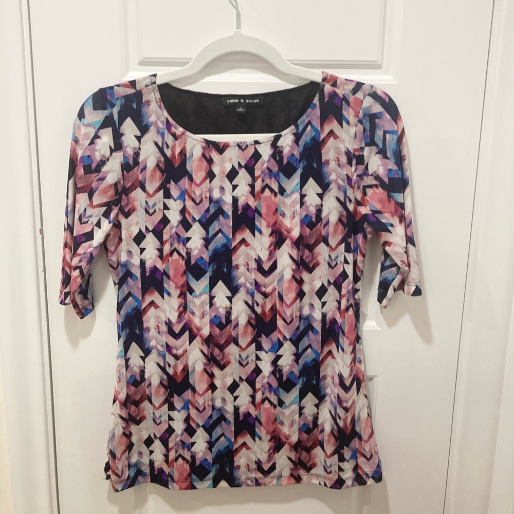 Colorful stretchy top - Picture 2 of 7